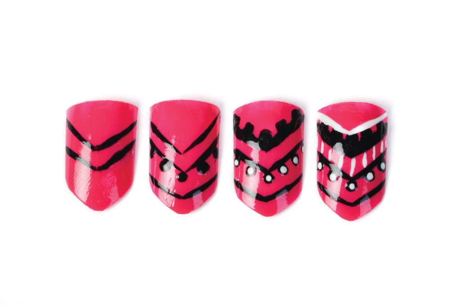Nail Art Studio: Pink Tribal