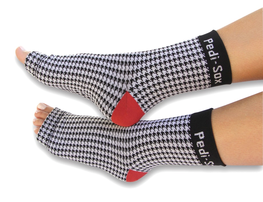 Houndstooth Pedi-Sox