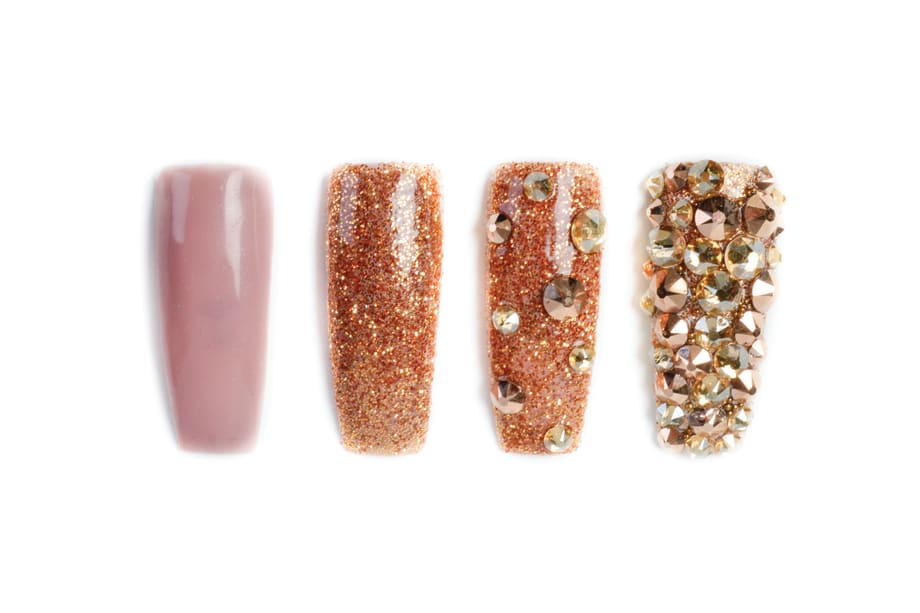 Nail Art Studio: Golden Glitter Glam