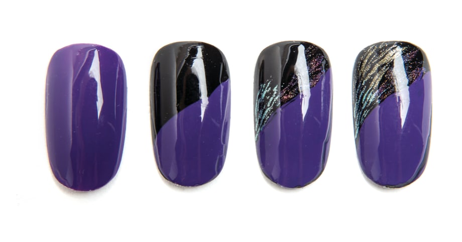 Nail Art Studio: Mardi Gras Feather