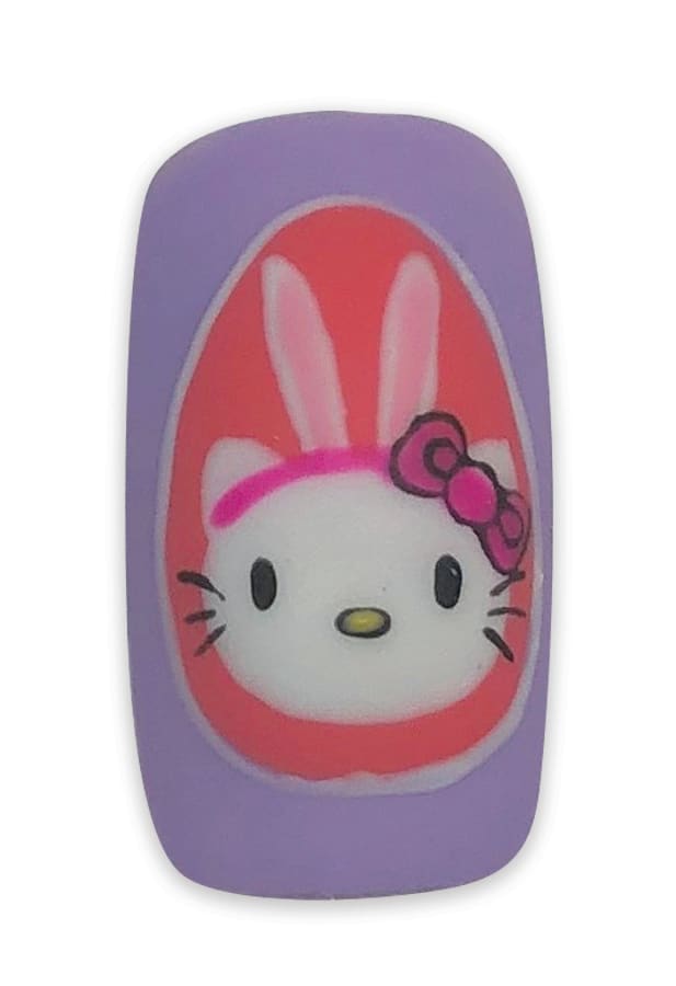 Easter Hello Kitty Nail Art Tutorial