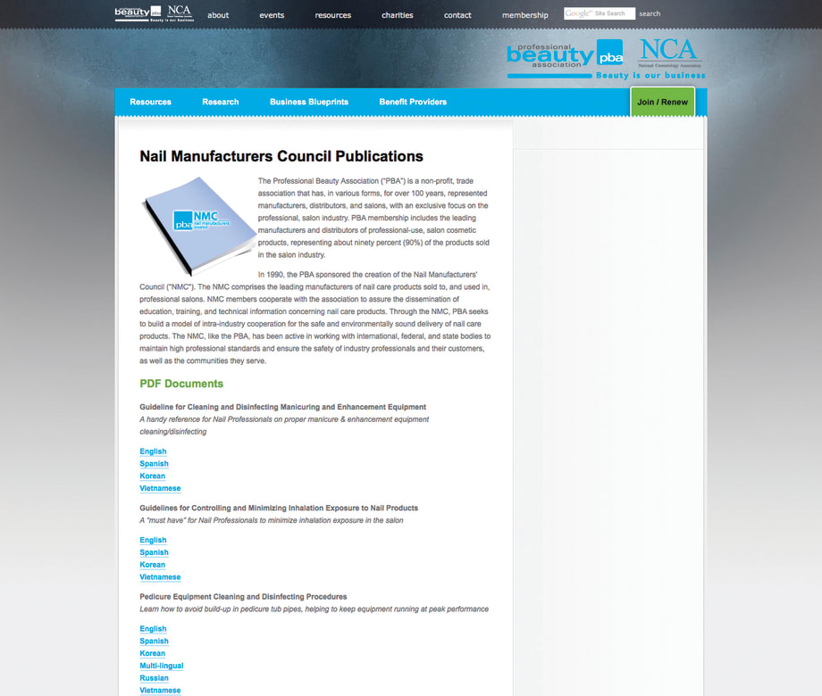Nail Manufacturers Council Site Expands Content