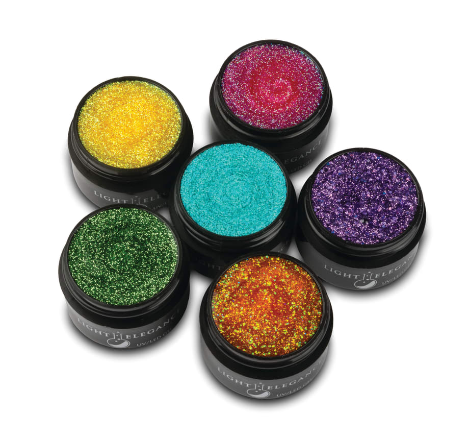 Sweet & Sour UV/LED Glitter Gels