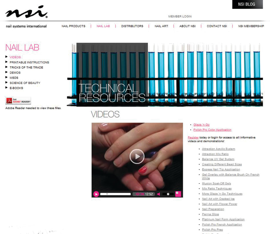 NSI’s Video Nail Lab