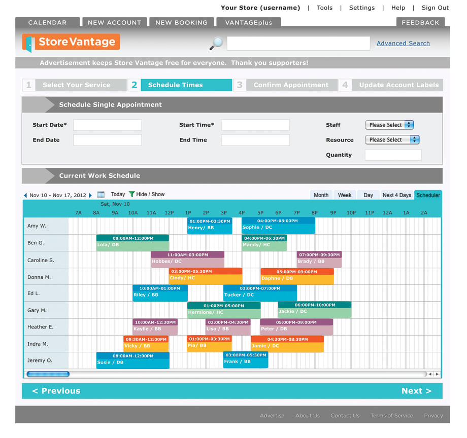 Store Vantage Delivers Free Online Scheduling