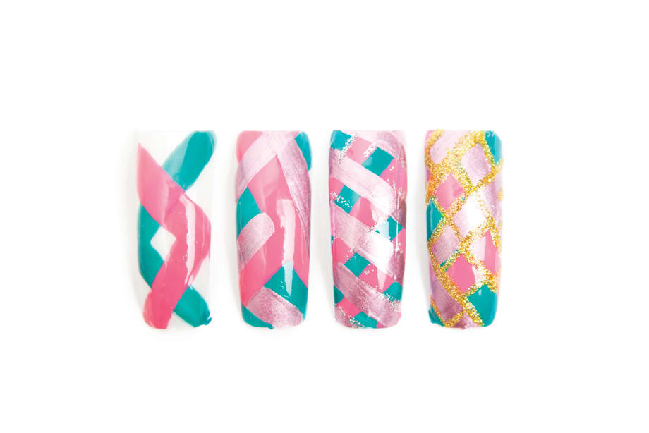 Ribbon Nails