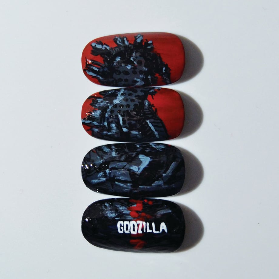 King of the Monsters: Godzilla Nail Art