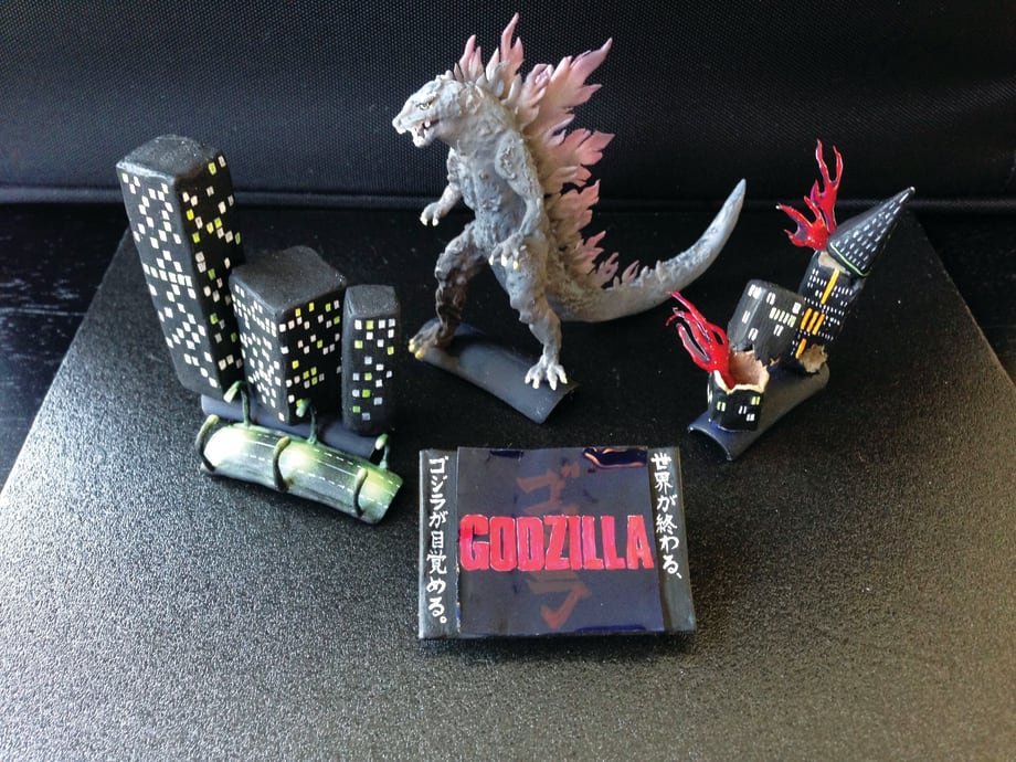King of the Monsters: Godzilla Nail Art