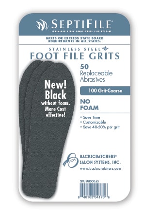 Septifile Stainless Steel Foot File Grits