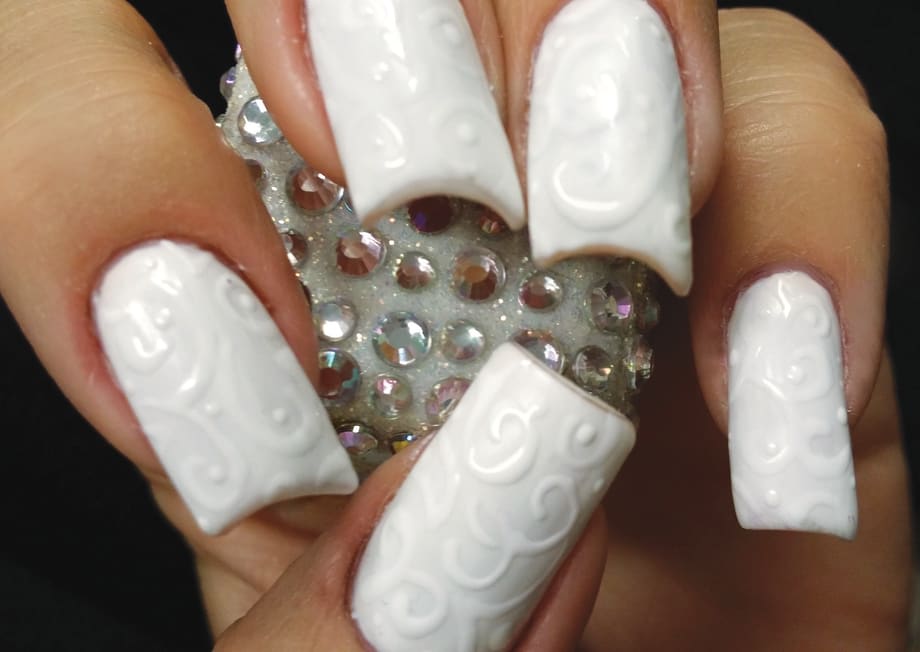 Gel-On-Gel-Polish Nail Art