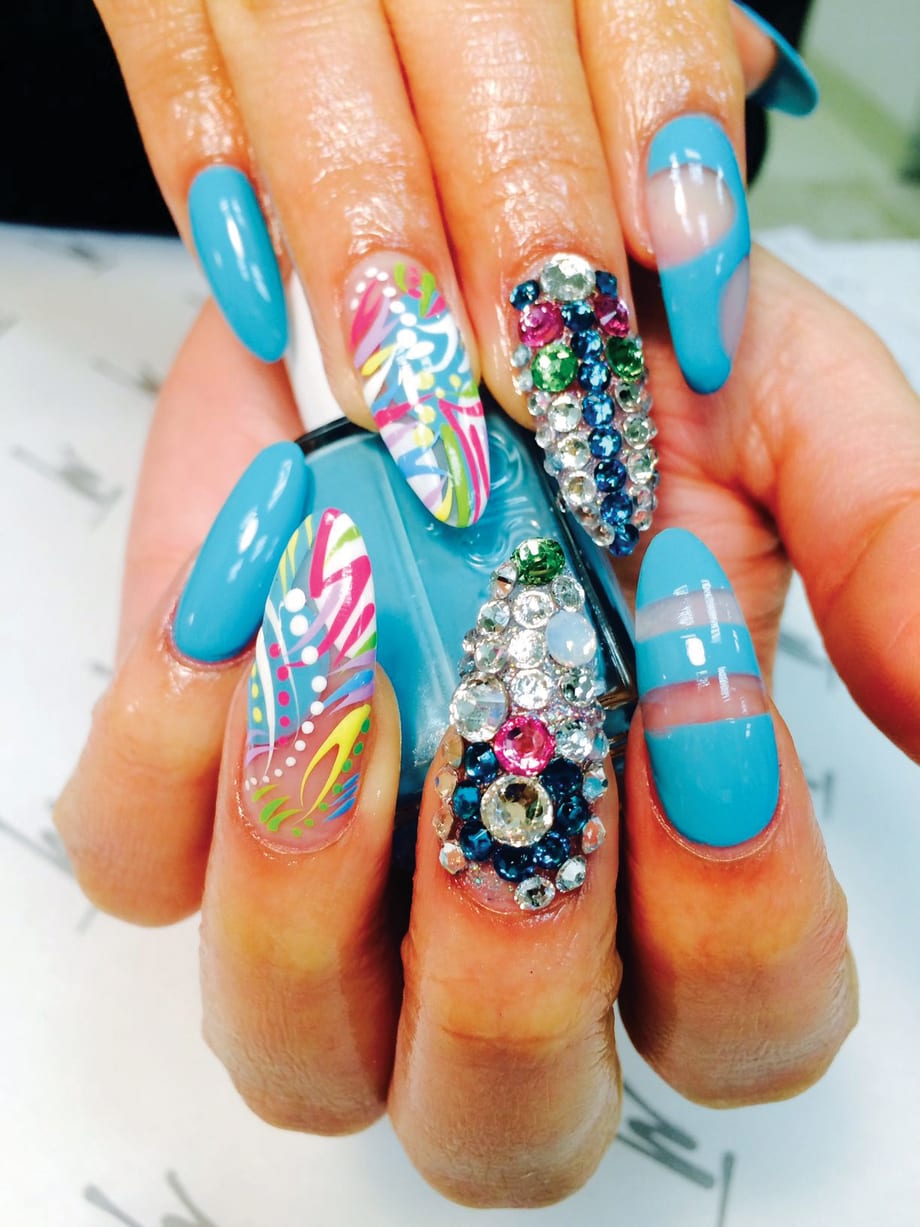 Mario Tricoci Nail Artist Wins With Turquoise