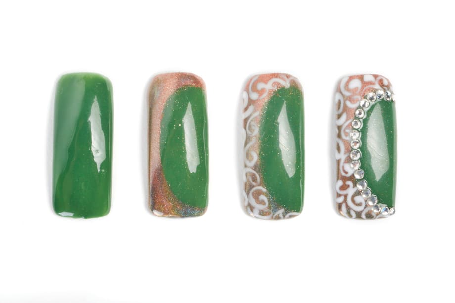 Nail Art Studio: Green, Gold, and Gorgeous