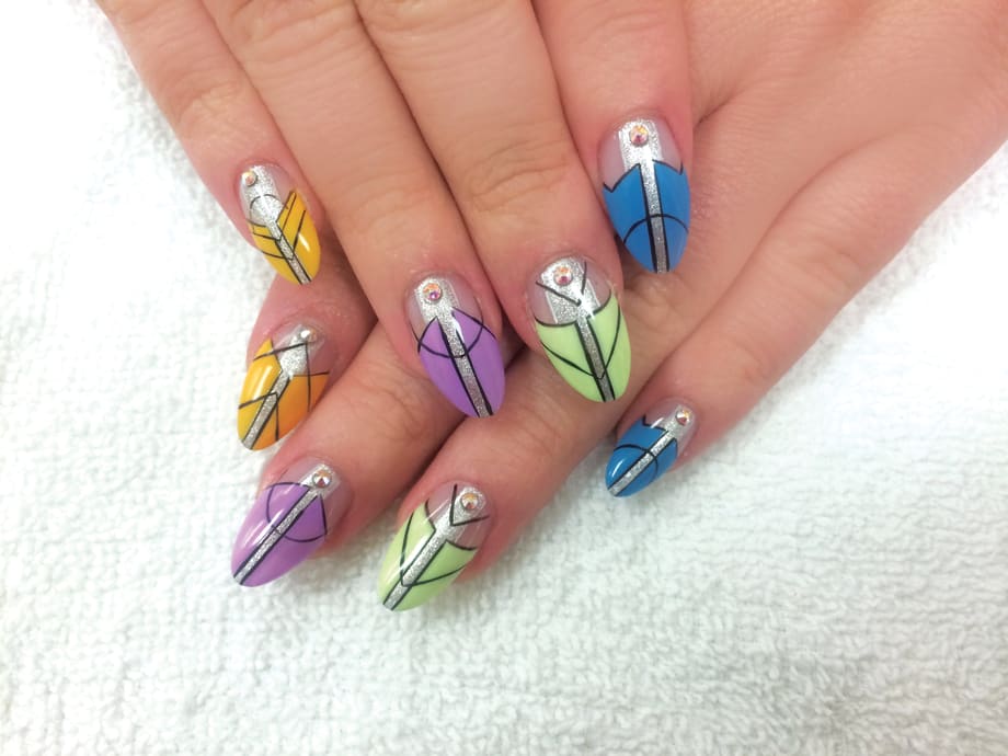 Math Is Fun: Geometric Nail Art Roundup