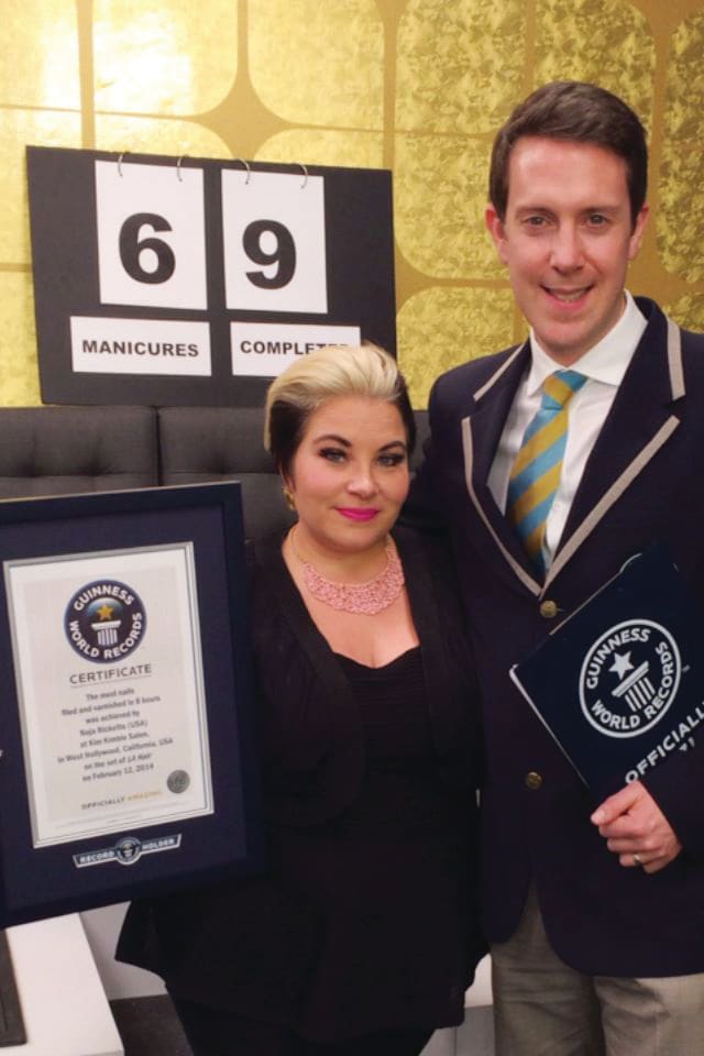 Nail Tech Naja Rickette Sets a Guinness Book Record