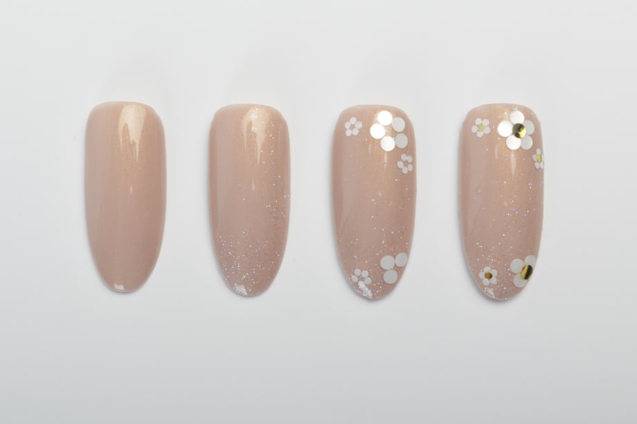 Confetti Flower Nail Art