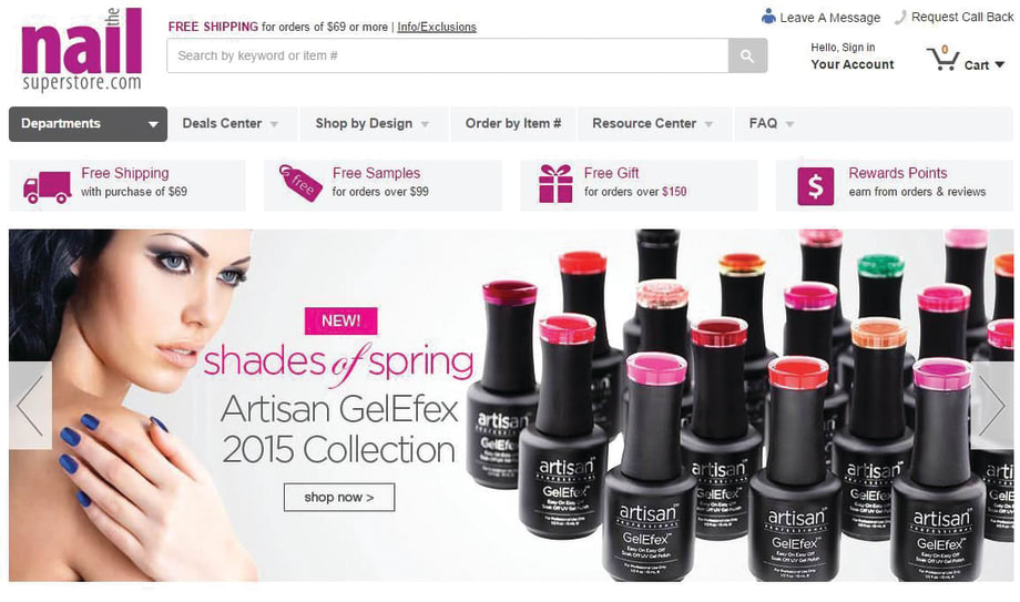 Browse and Buy on the New NailSuperstore.com