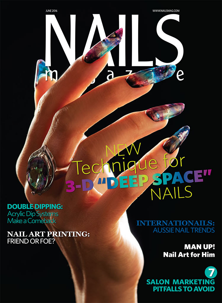 Behind the Scenes: Deep Space Galaxy Nails with Minx Backside