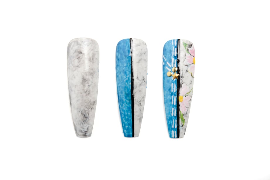 Nail Art Studio: Acid Wash Denim