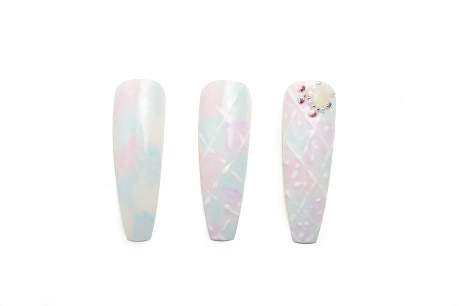 Nail Art Studio: Serenity and Rose Quartz Argyle