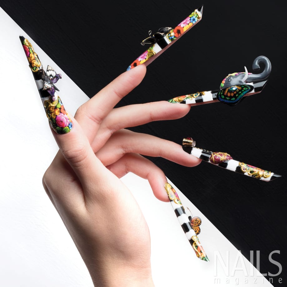 Behind the Scenes: Tracey Lee's 3-D Floral Edge Gel Nails