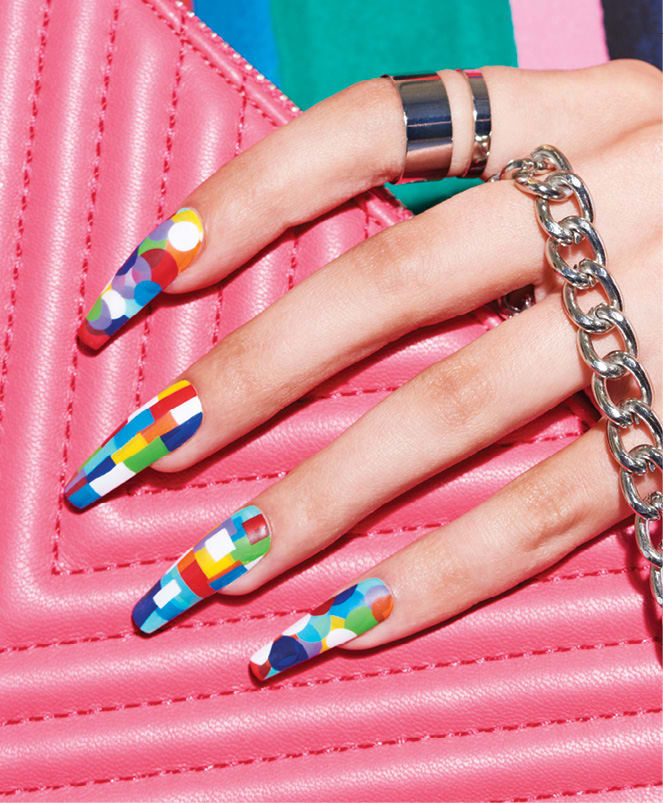 Behind the Scenes: Colorful Coffin Nails