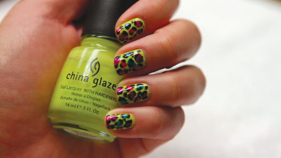China Glaze Island Escape Leopard Design