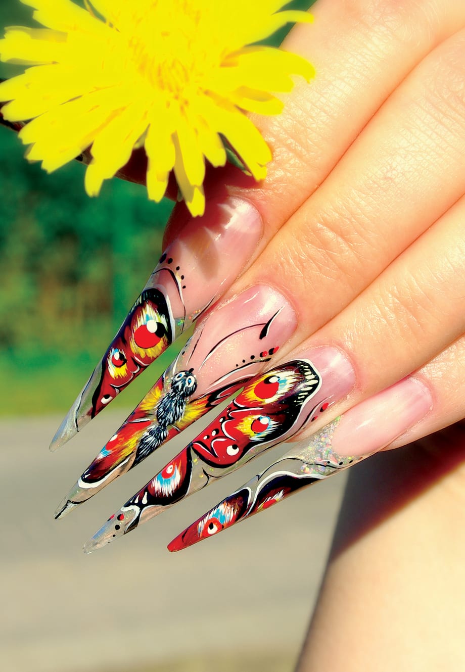 Stiletto Butterfly Mural