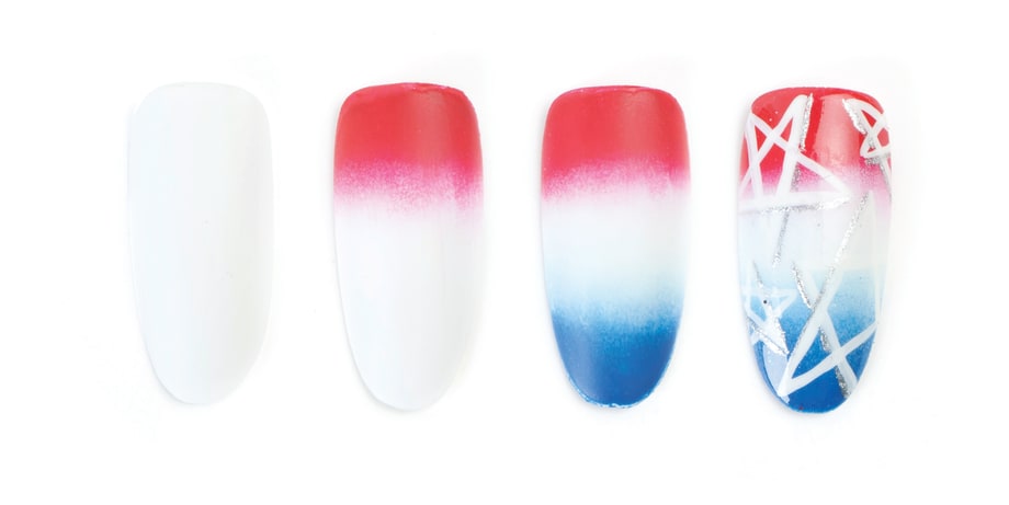 Nail Art Studio: Patriotic Ombre