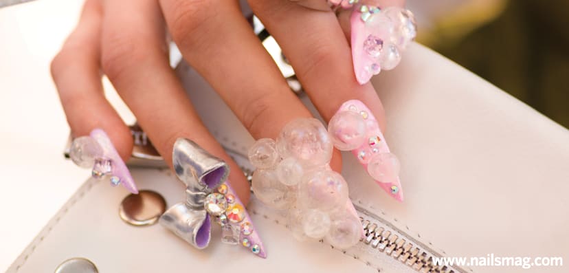 Behind the Scenes: Lady Gaga Bubble Nails