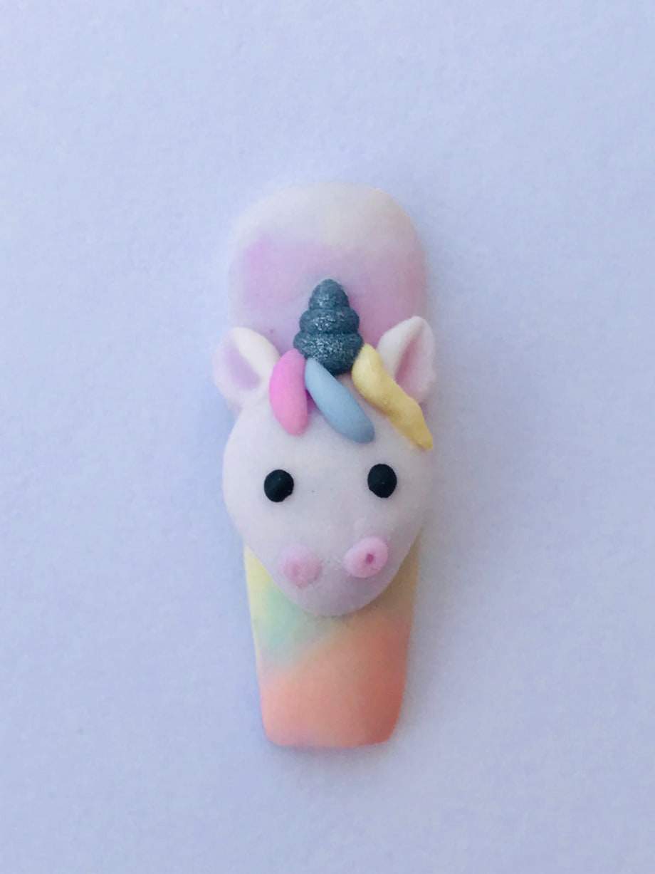 Cute Unicorn Nail Art Tutorial 