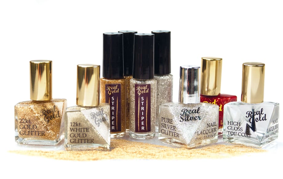 Real Gold and Silver Flecked Top Coats