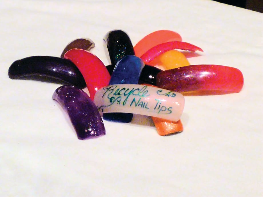 Recycling Nail Tips for Nail Art Practice