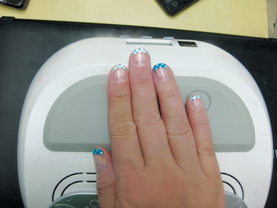 Polka-Dotted French Mani