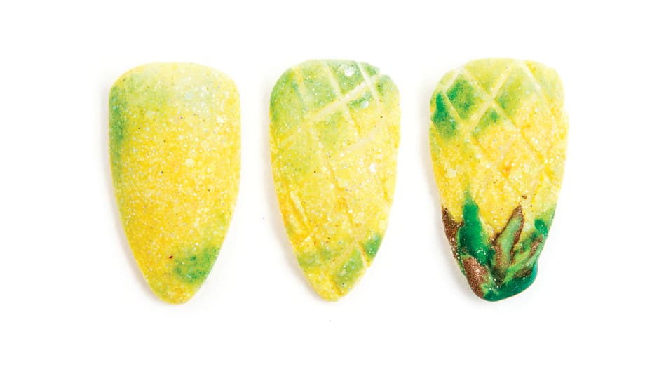 Nail Art Studio: Textured Pineapple