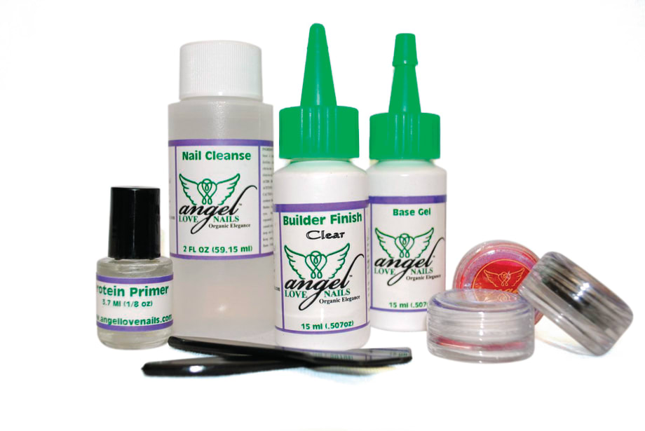 Clear Overlay Using Angel Love Organic Nail System