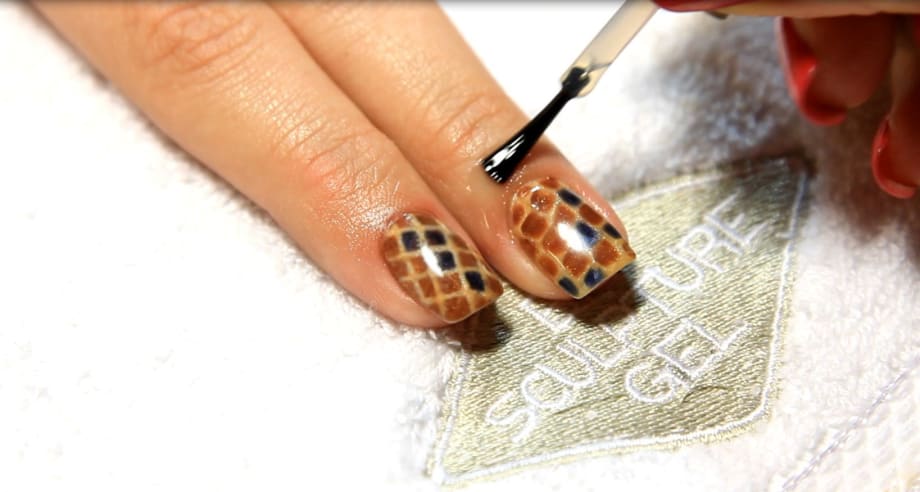 Faux Snakeskin Mani-Pedi