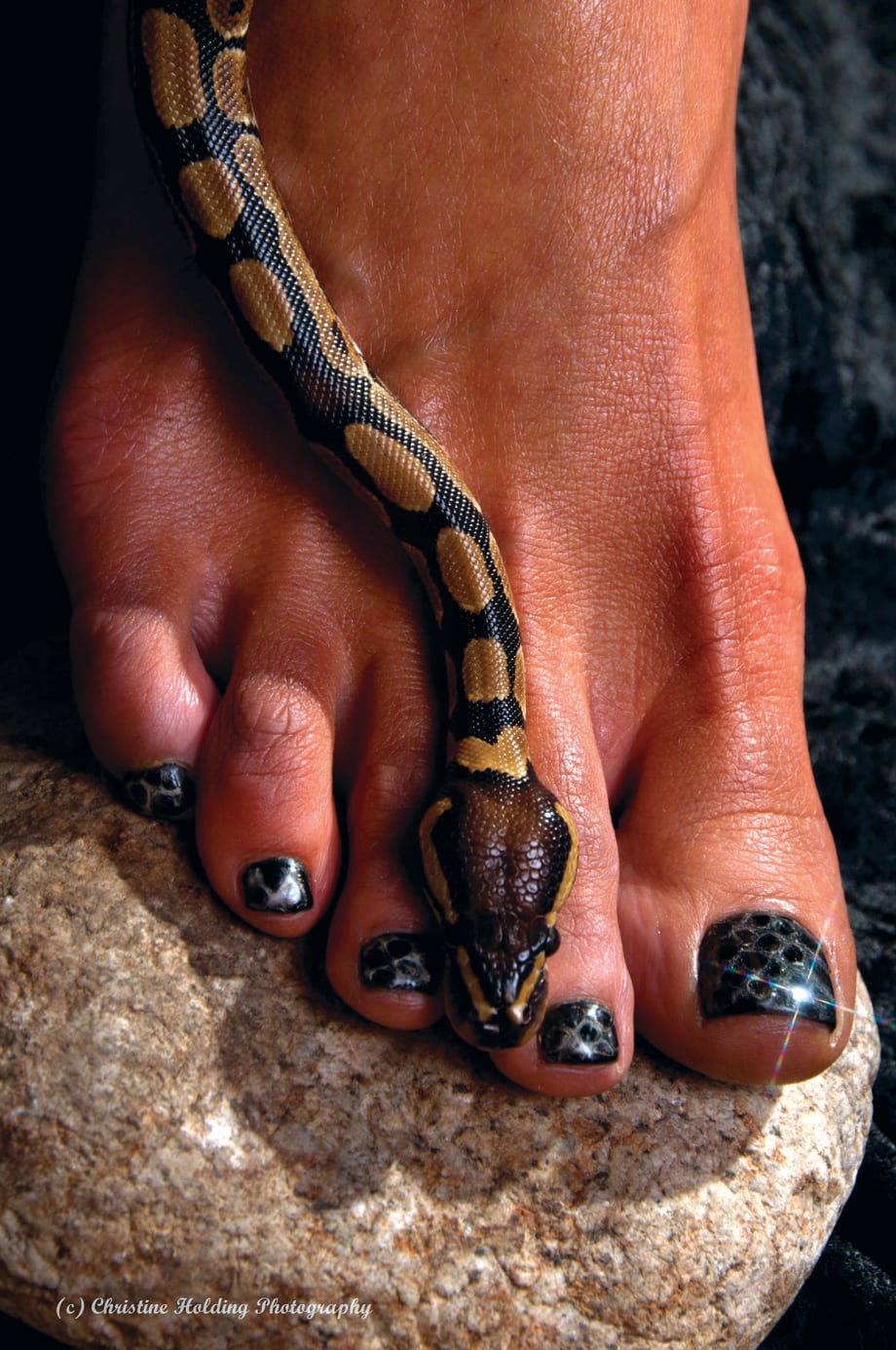 S-s-snakeskin Mani-Pedi