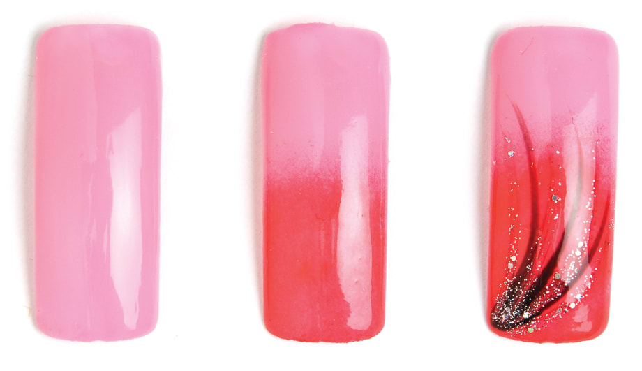 Sponged Pink Elegance