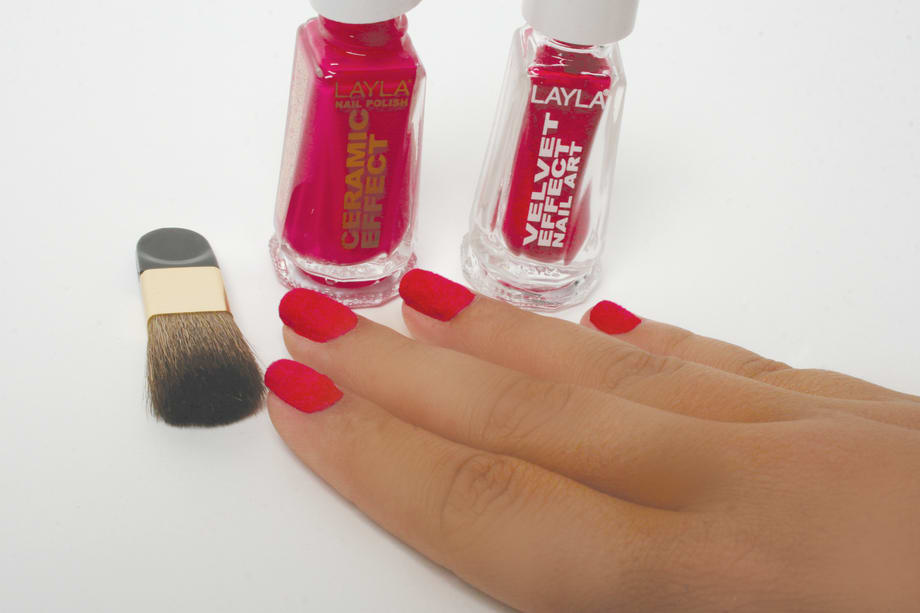 Layla Cosmetics’ Velvet Effect Nail Art