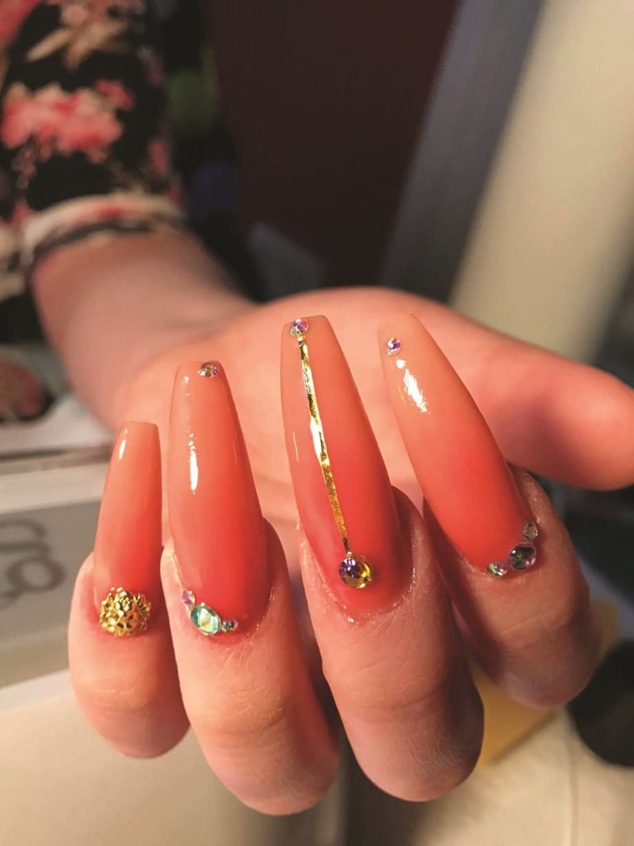 Peach Ombre Nail Art Tutorial