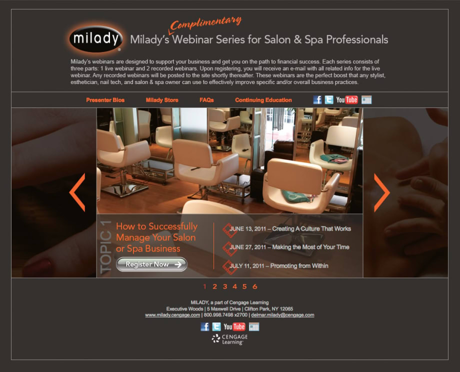 Milady Webinars Are Online