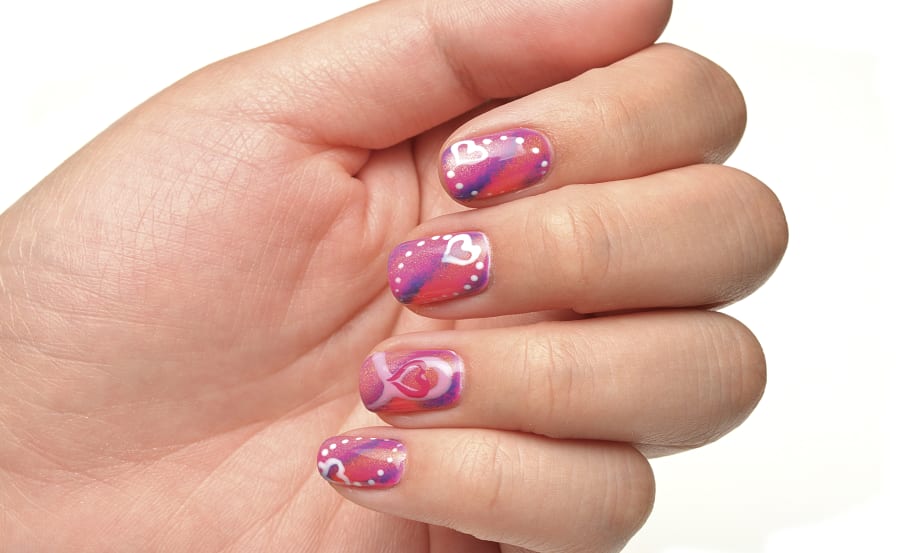 Breast Cancer Awareness Nail Art