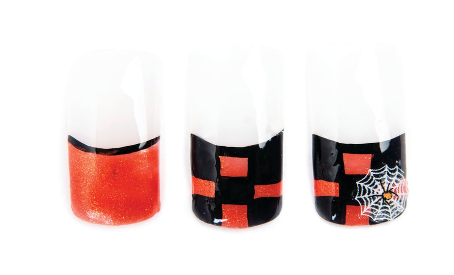 Nail Art Studio: Halloween Checkerboard