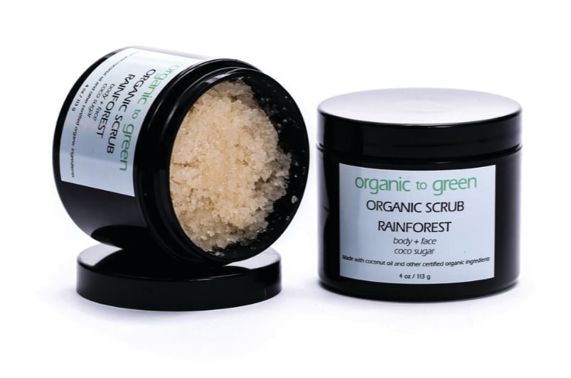 Exfoliate Irritated Skin with Organic Scrub