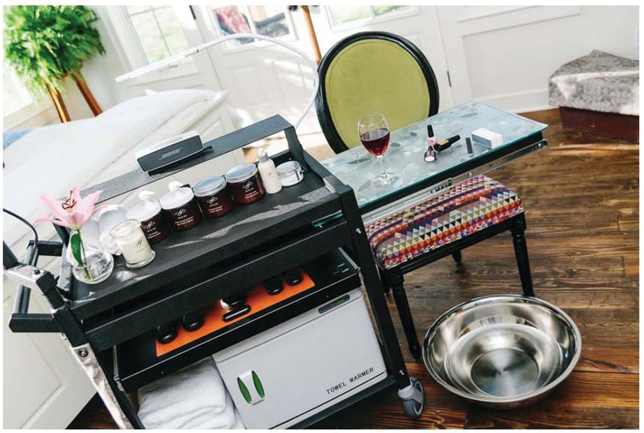 Compact Cart Provides the Full Spa Experience
