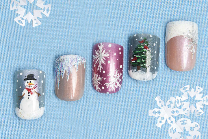 Winter Nail Art: Let It Snow