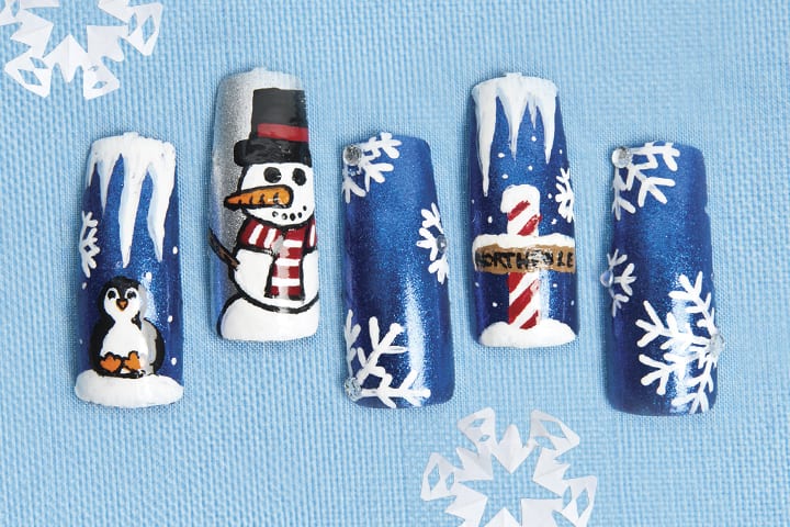 Winter Nail Art: Let It Snow