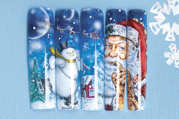 Winter Nail Art: Let It Snow