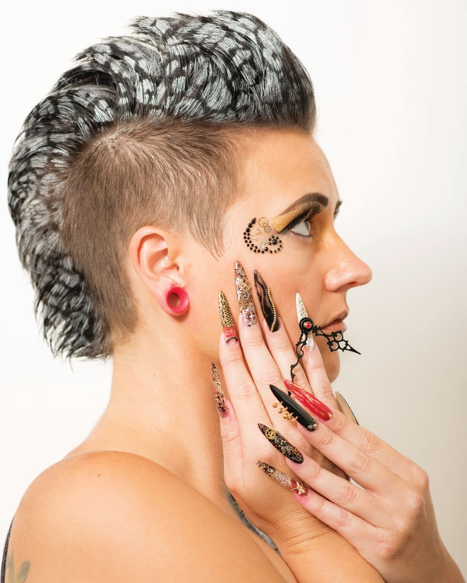 Steampunk-Inspired Nail Style