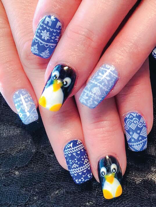 Sweater Weather Nail Art